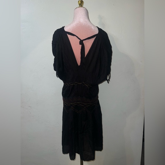 Free People Black Dress with Embroidered Details - Picture 2 of 3